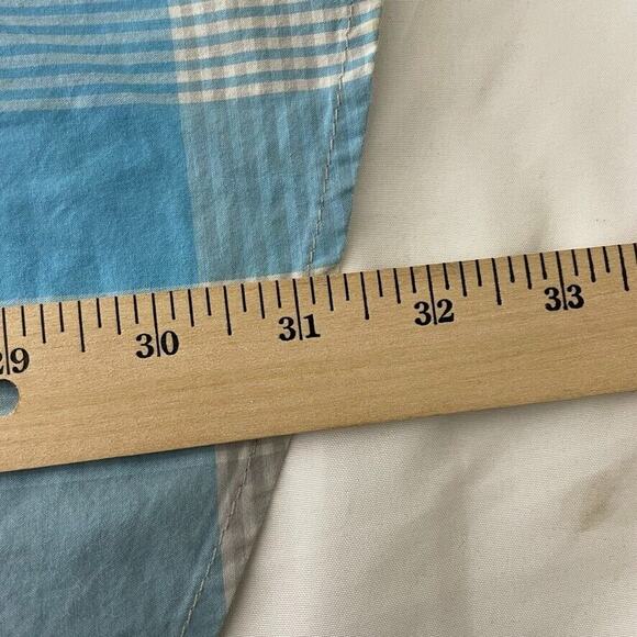 Marithe Francois Girbaud Blue Plaid Print Button Long Sleeve Shirt 4XL Men - Picture 8 of 8